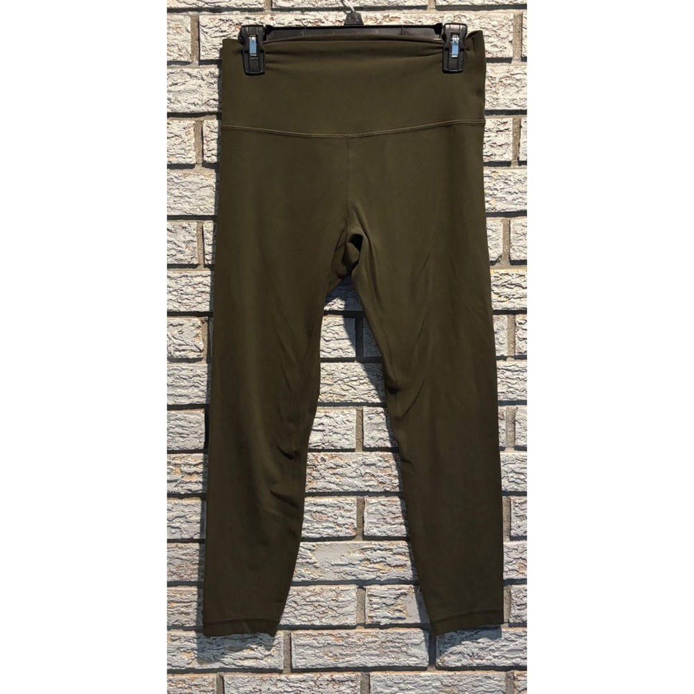 Lululemon Align High-Rise Pant Dark Olive Nulu Yoga Leggings Size 8 W5BEJS